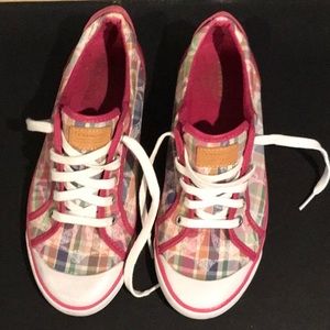 Coach pink tennis shoes